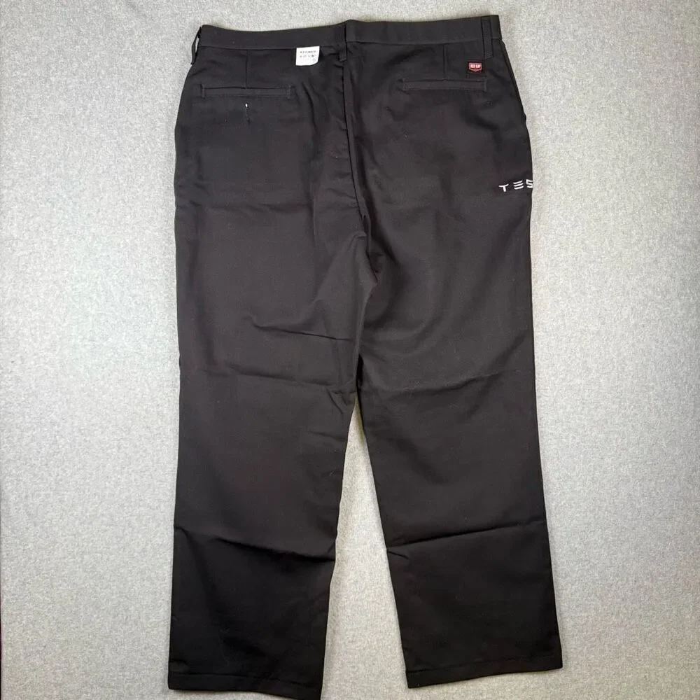Tesla Motors Red Kap Work Pants Black Mens 40x32 Employee Workwear Pockets